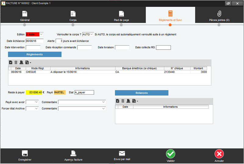 Fiche facture 2